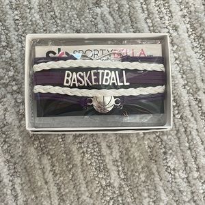 ‼️NWT‼️ Purple and white basketball bracelet